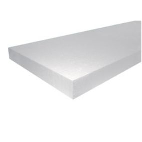 Jablite Polystyrene 75mm Insulation board (L)2.4m (W)1.2m