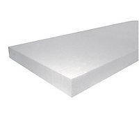 Jablite Polystyrene Insulation board (L)2.4m (W)1.2m (T)75mm
