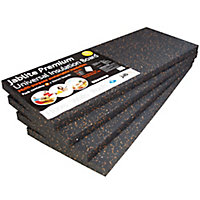 Jablite Premium Polystyrene Insulation board (L)1.2m (W)0.45m (T)50mm, Pack of 4