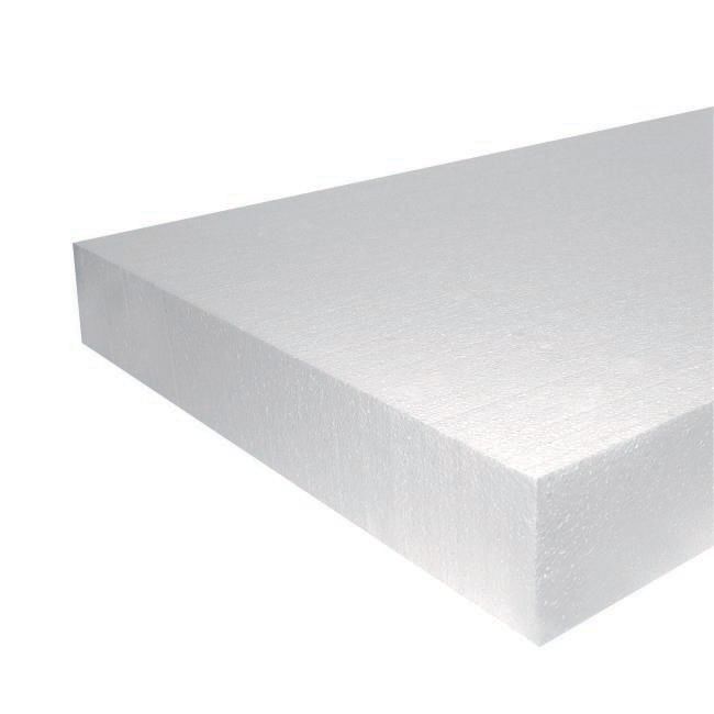 Jablite White Polystyrene Insulation board (L)2.4m (W)1.2m (T)100mm