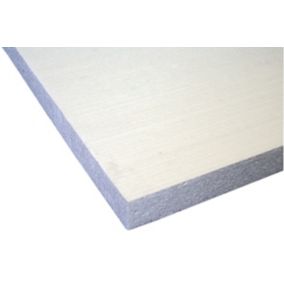 Jablite White Polystyrene Insulation board (L)2.4m (W)1.2m (T)50mm