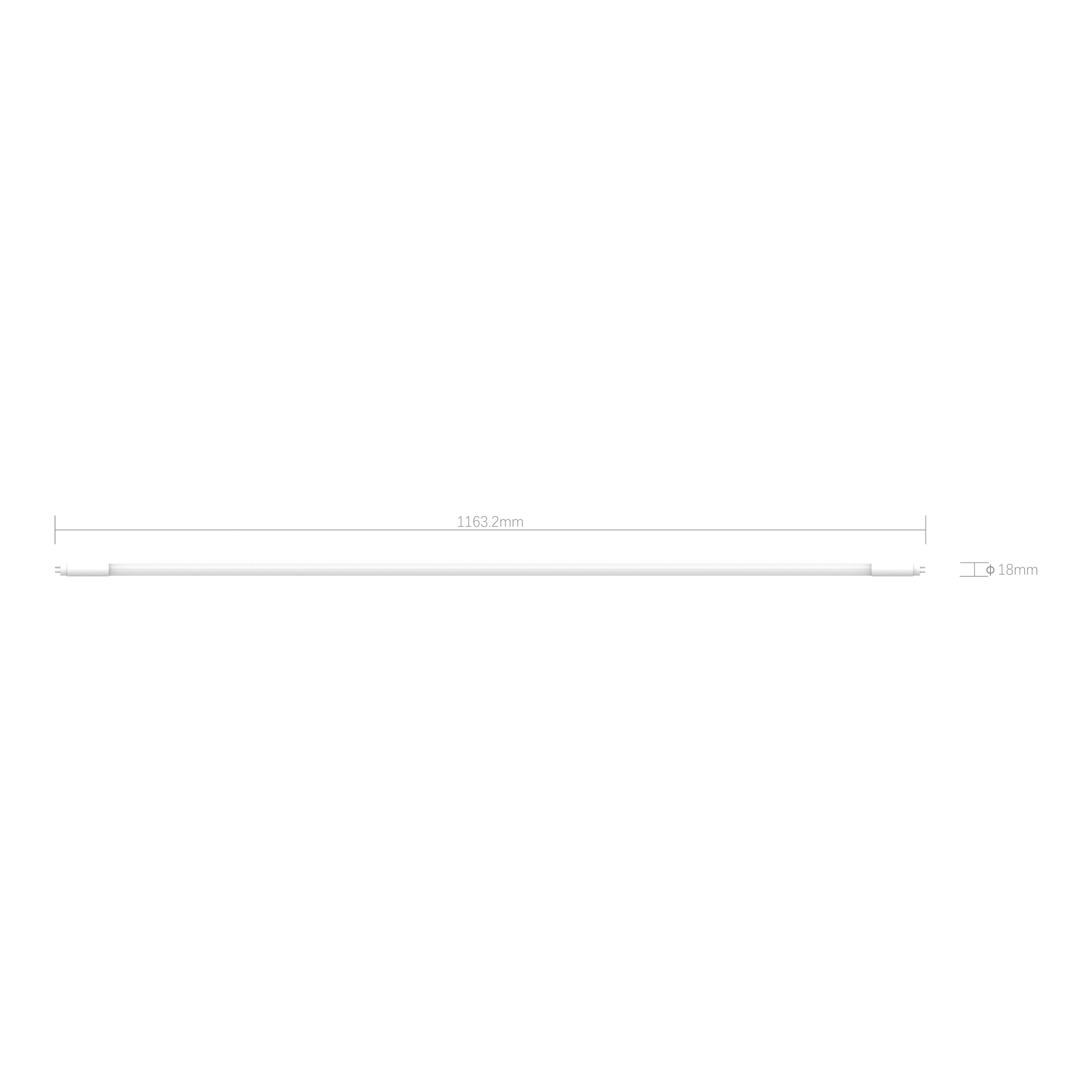 Jacobsen G5 3000K 2400lm T5 Warm white LED Light bulb (L)1163.2mm