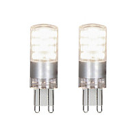Jacobsen G9 2.6W Neutral white LED Light bulb, Pack of 2