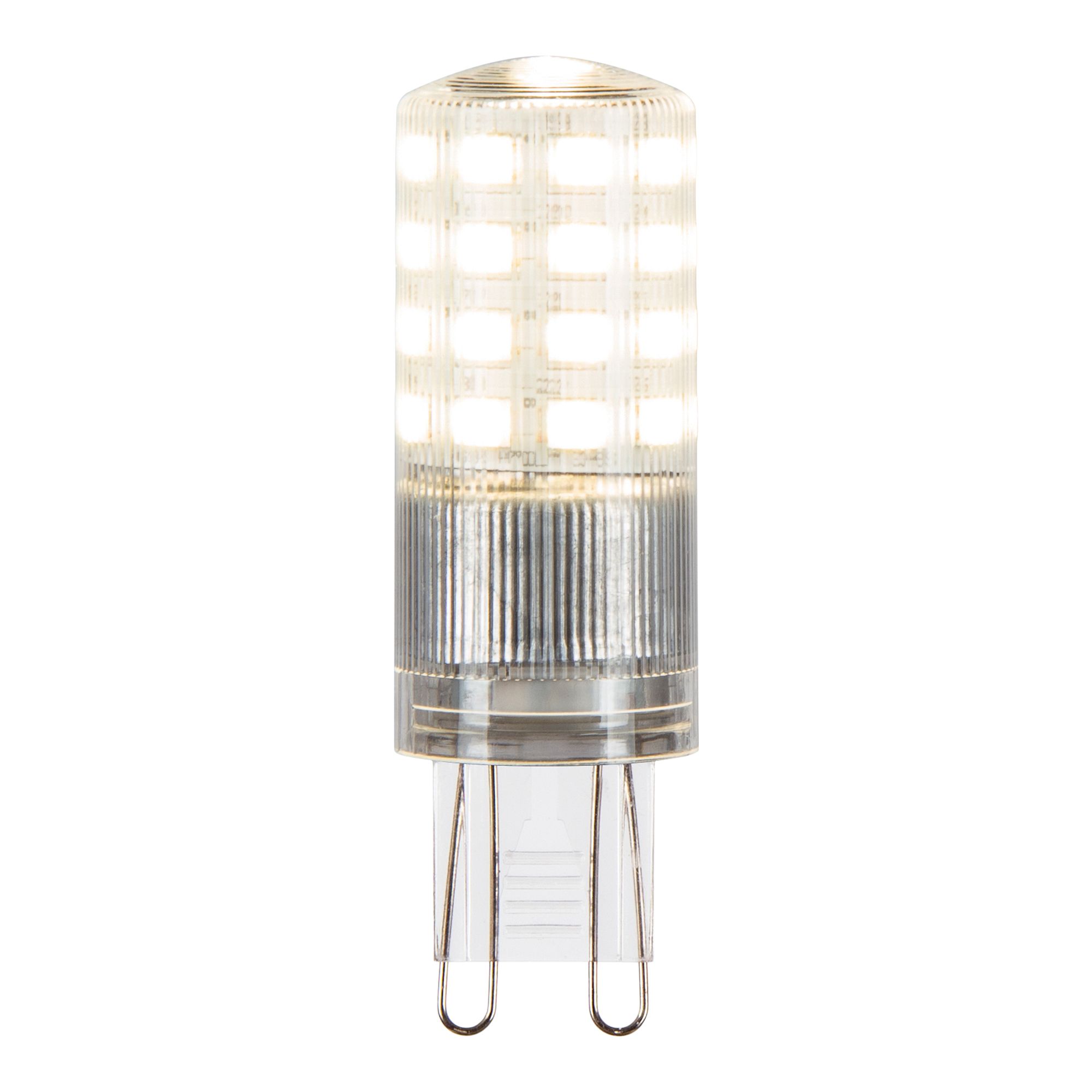 Jacobsen G9 4W 470lm 300° Clear Capsule Neutral white LED Dimmable LED Light bulb, Pack of 2