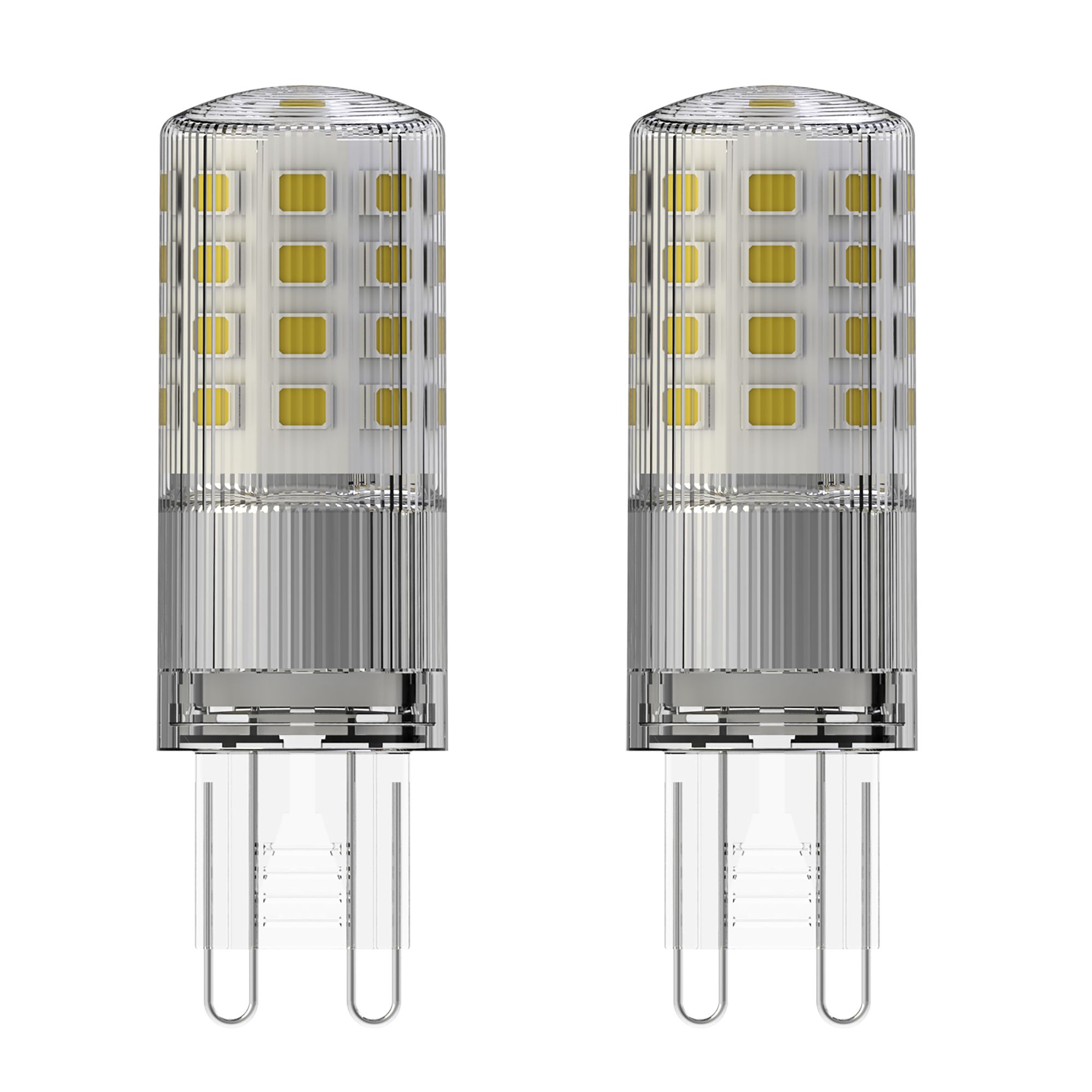Jacobsen G9 4W 470lm 300° Clear Capsule Warm white LED Dimmable LED Light bulb, Pack of 2