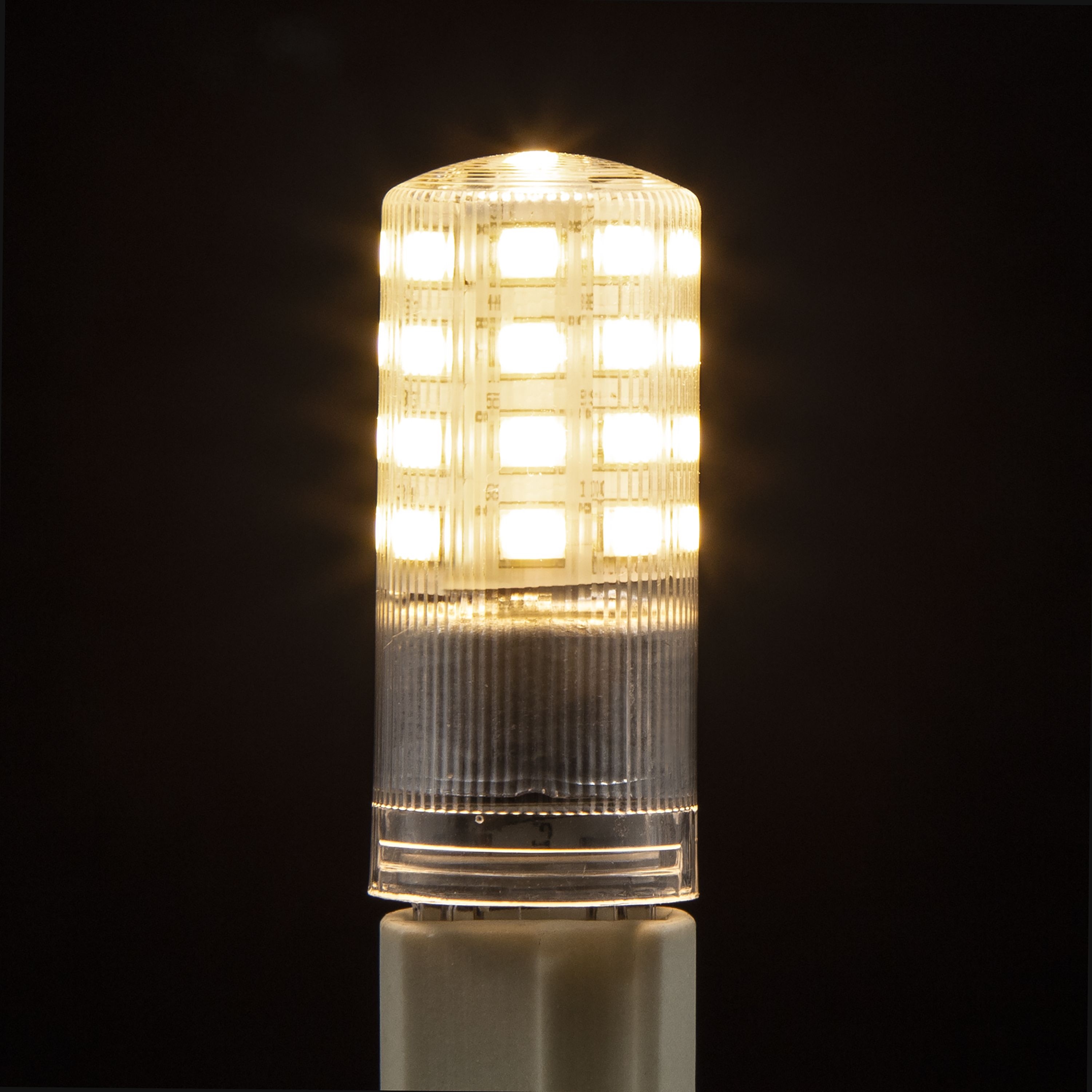Jacobsen G9 4W 470lm 300° Clear Capsule Warm white LED Dimmable LED Light bulb, Pack of 2