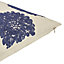 Jade Floral Blue & white Cushion (L)50cm x (W)50cm