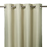 Jalna Beige Herringbone Unlined Eyelet Curtain (W)117cm (L)137cm, Single