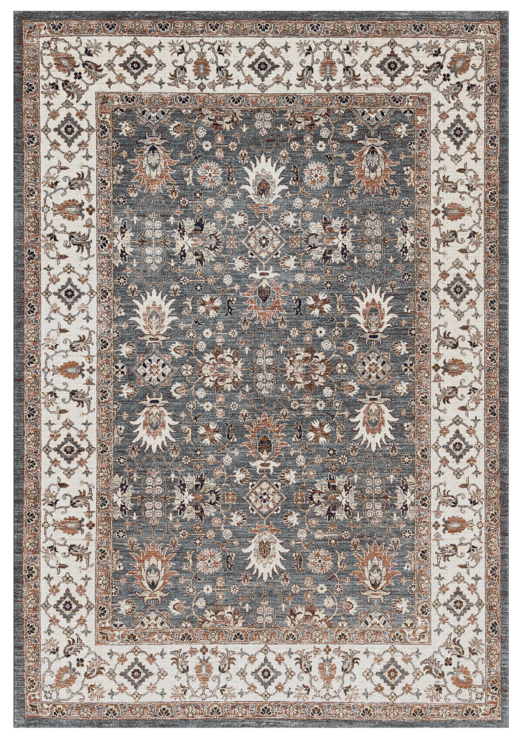 Jasmin Grey Persian Large Rug, (L)230cm x (W)160cm