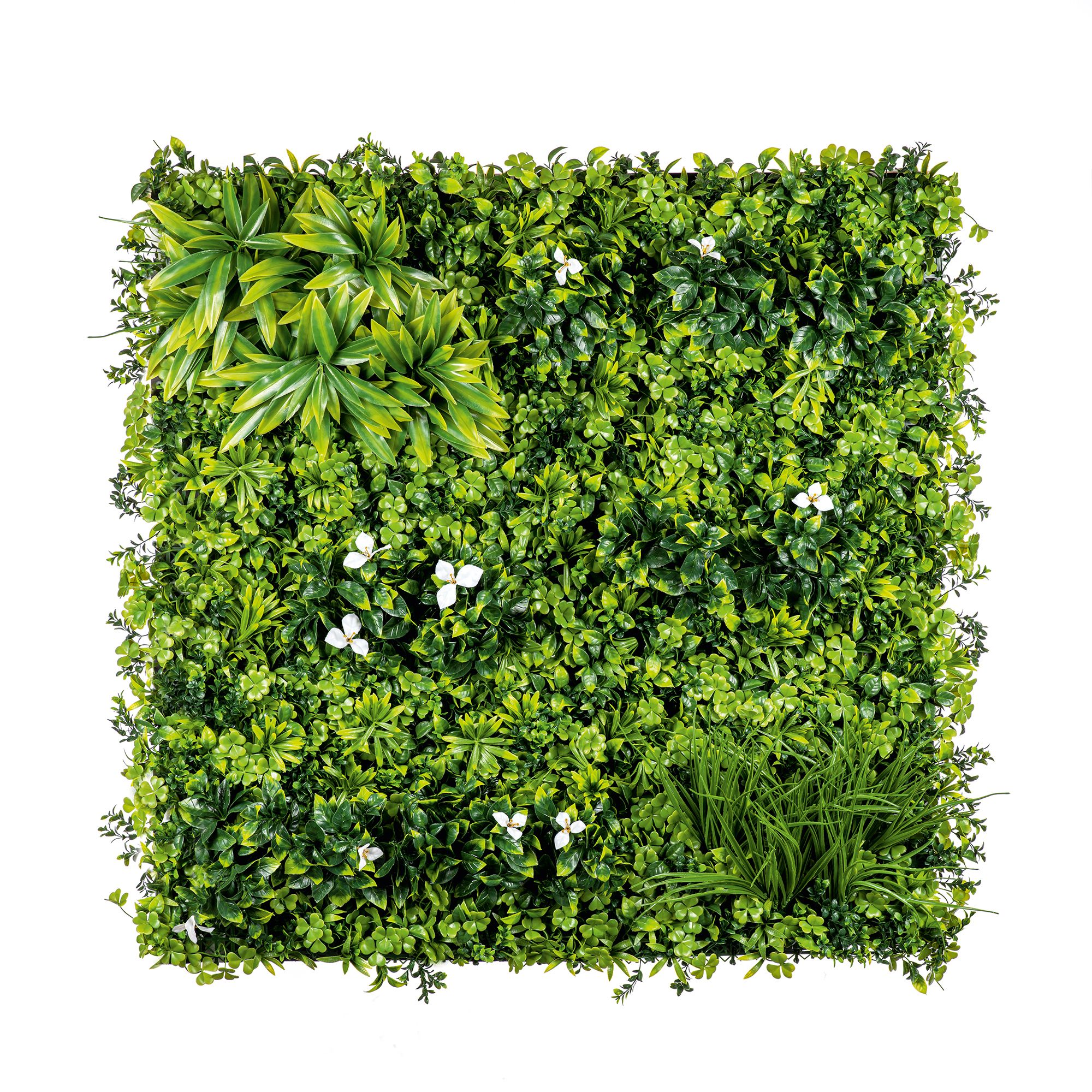 Jasmine flower Square Artificial plant wall, (H)1m (W)1m DIY at B&Q