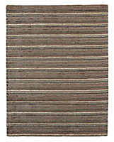 Jasola Striped Grey & taupe Rug 160cmx120cm