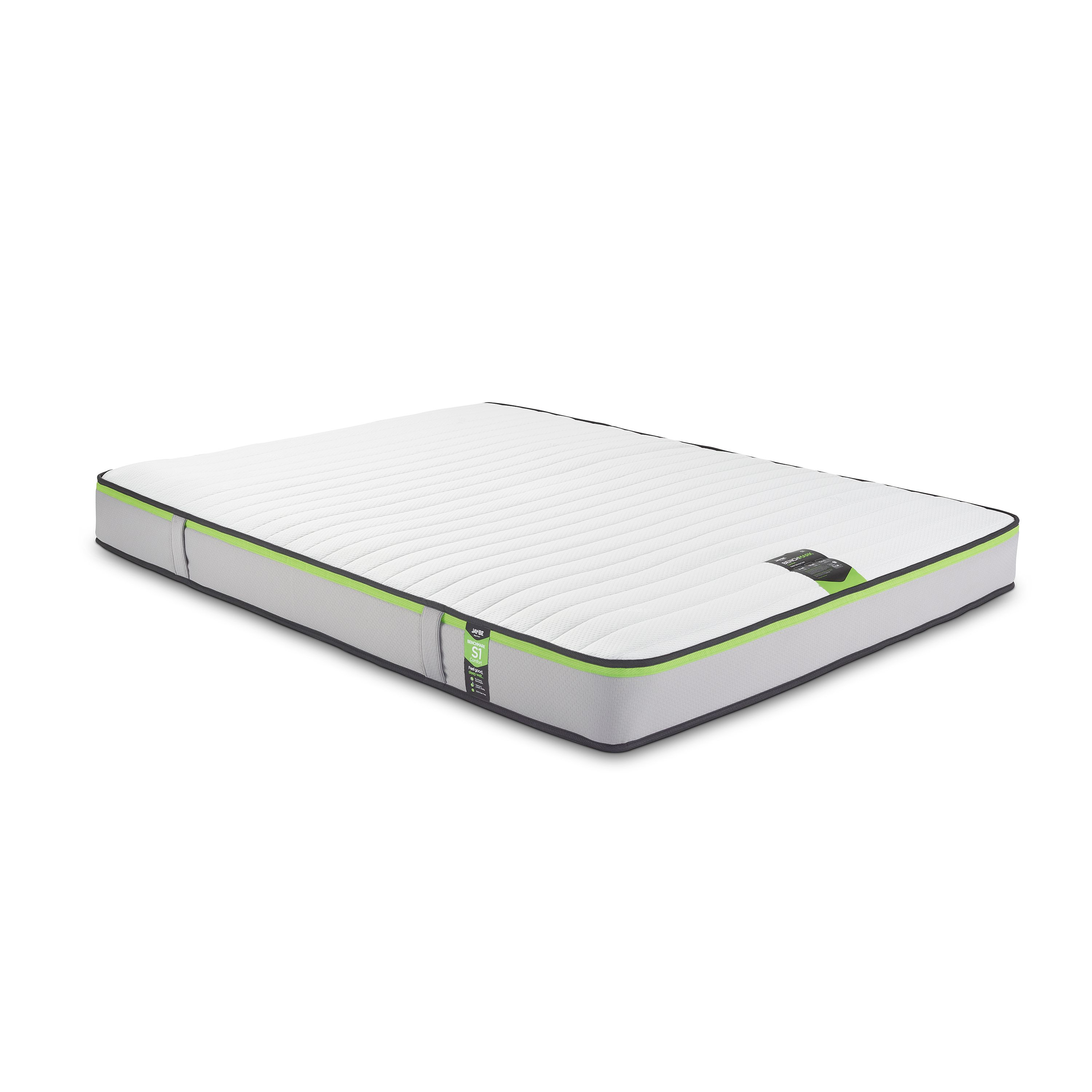 Jay-Be Benchmark S1 Comfort Eco Friendly Open coil Water resistant King Mattress