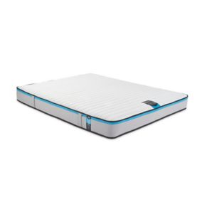 Jay-Be Benchmark S3 Blue Open Coil Spring & Memory e-Fibre top Layer hypoallergenic Water resistant Open coil King Mattress