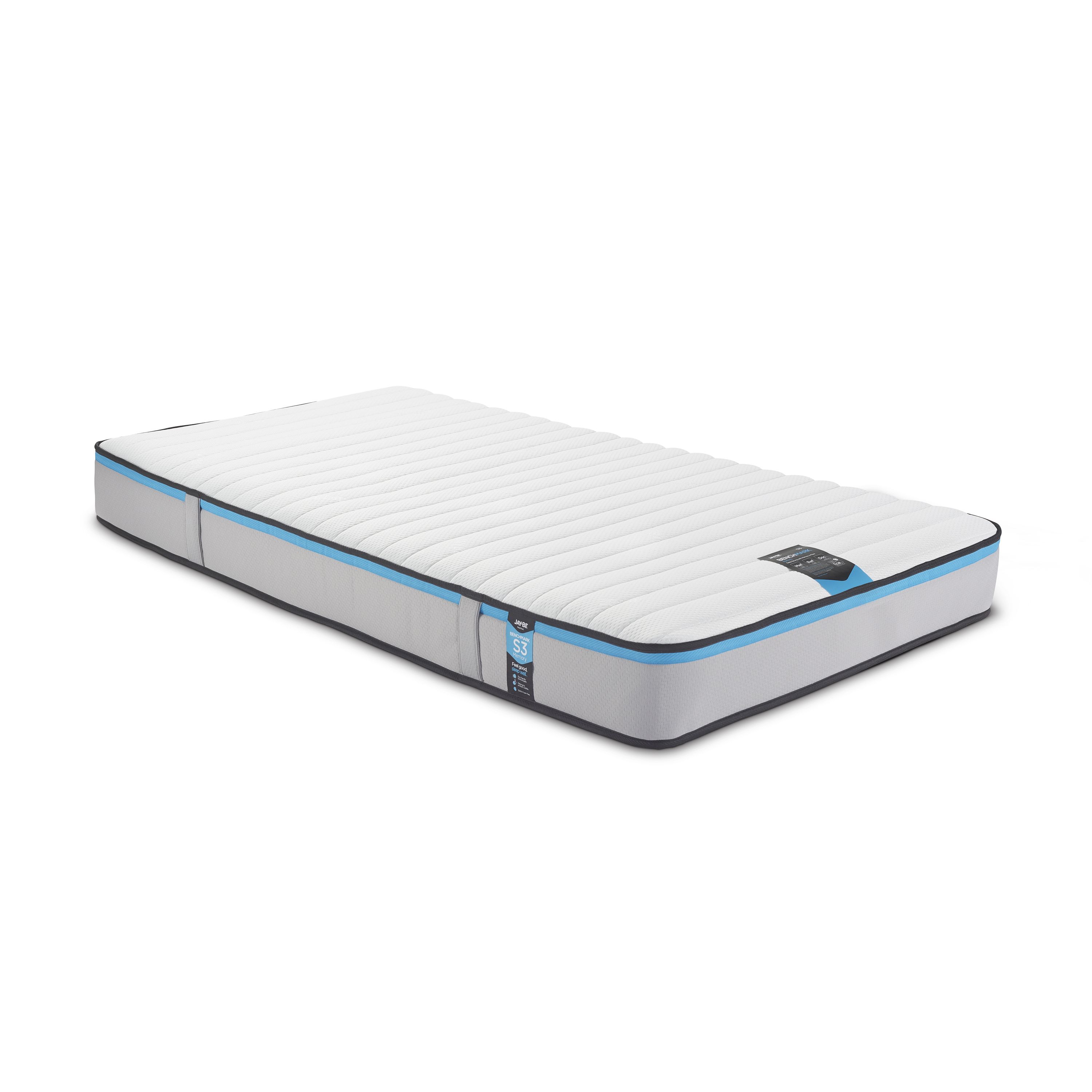 Jay-Be Benchmark S3 Memory Eco Friendly Open coil Water resistant Single Mattress