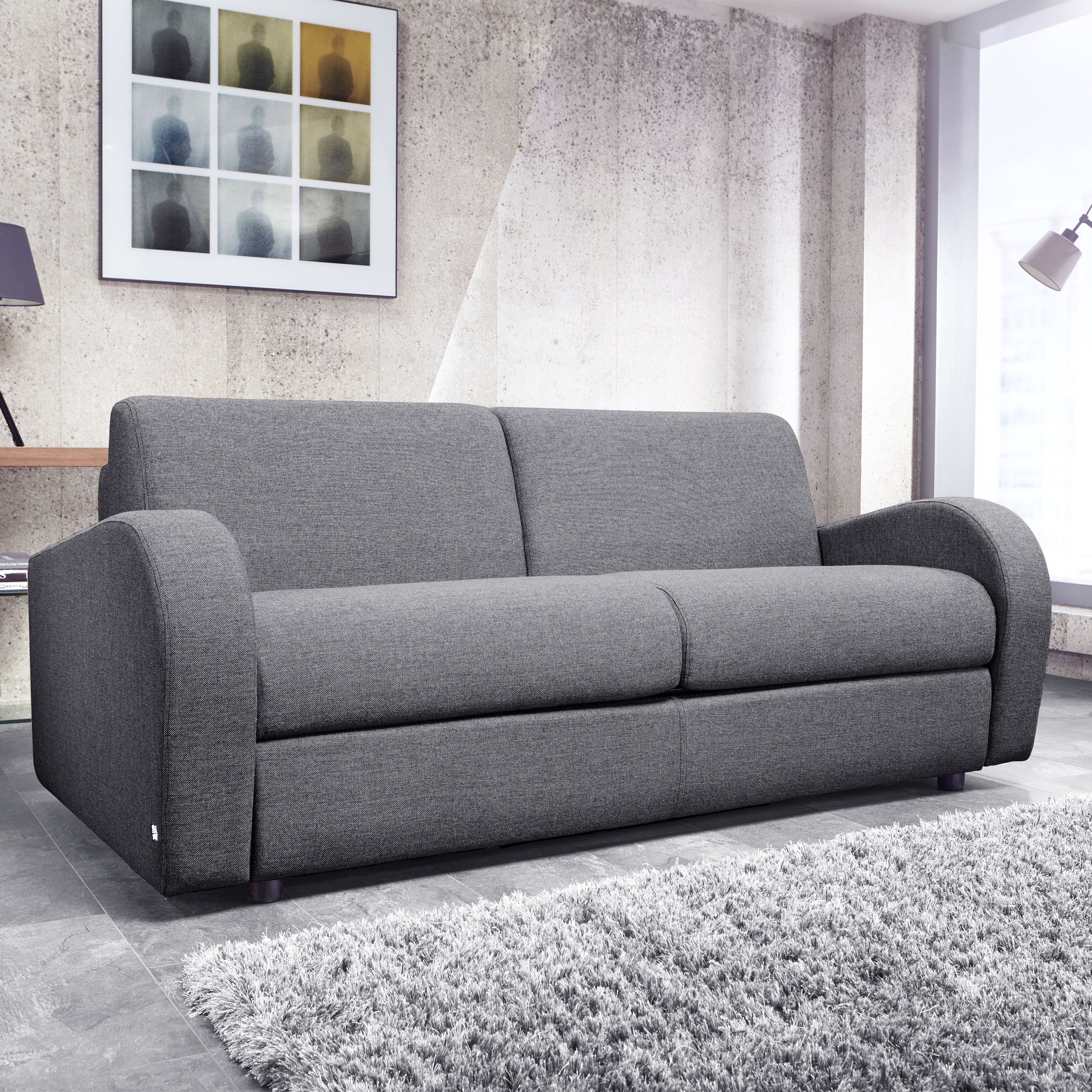 Jay-Be Retro Raven 3 Seater Sofa bed