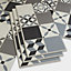 Jazy Beige & grey Mosaic effect Click vinyl Flooring Sample