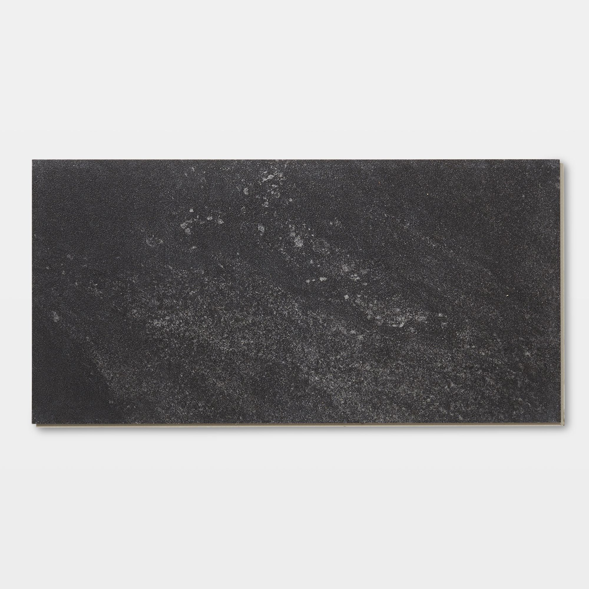 Jazy Charcoal Stone effect Tile Sample of 1