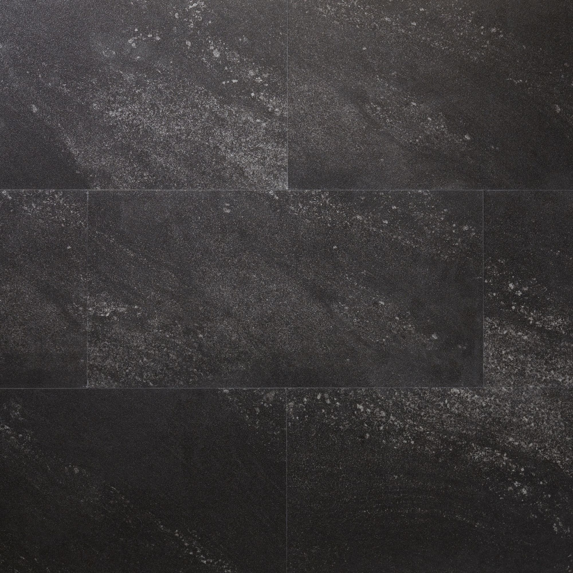 Jazy Charcoal Stone effect Tile Sample of 1 - 3