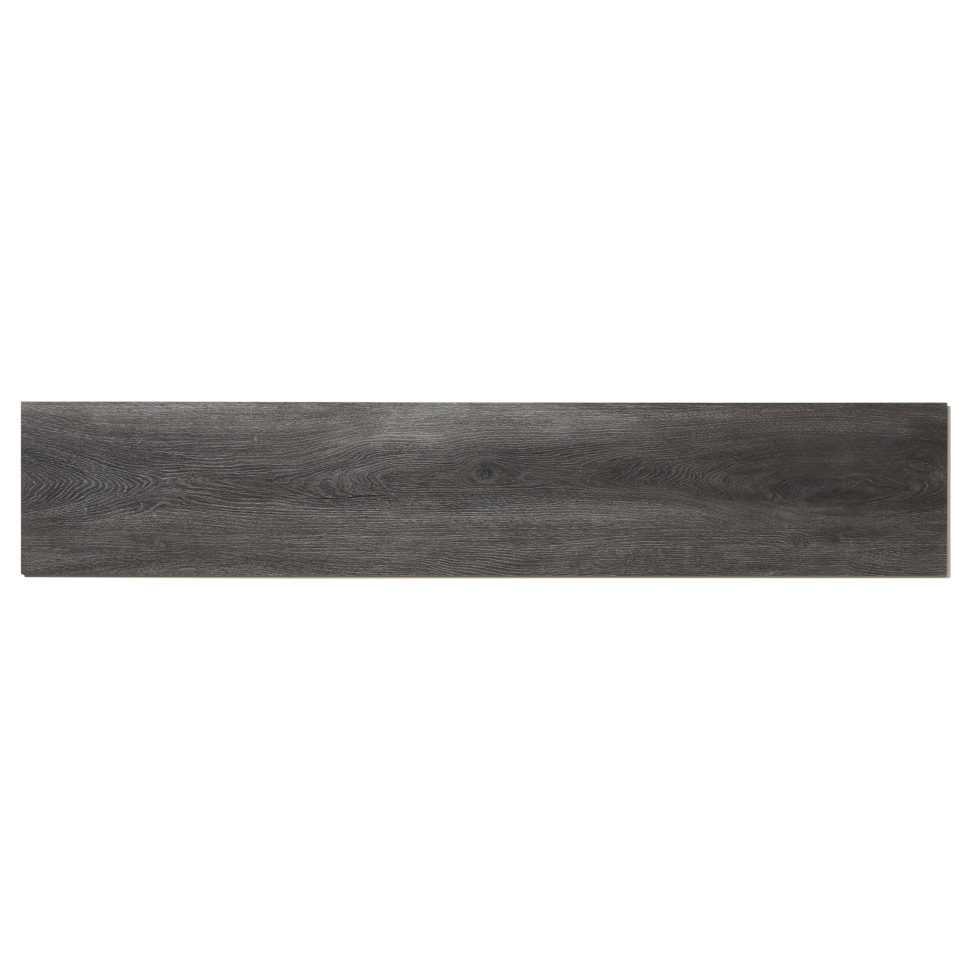 Jazy Dark grey Wood effect Luxury vinyl click Flooring Sample DIY at B&Q