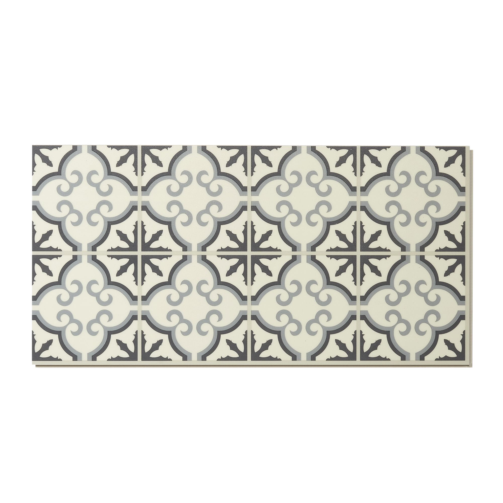 Jazy Flower Mosaic effect Luxury vinyl click Flooring Sample | DIY at B&Q