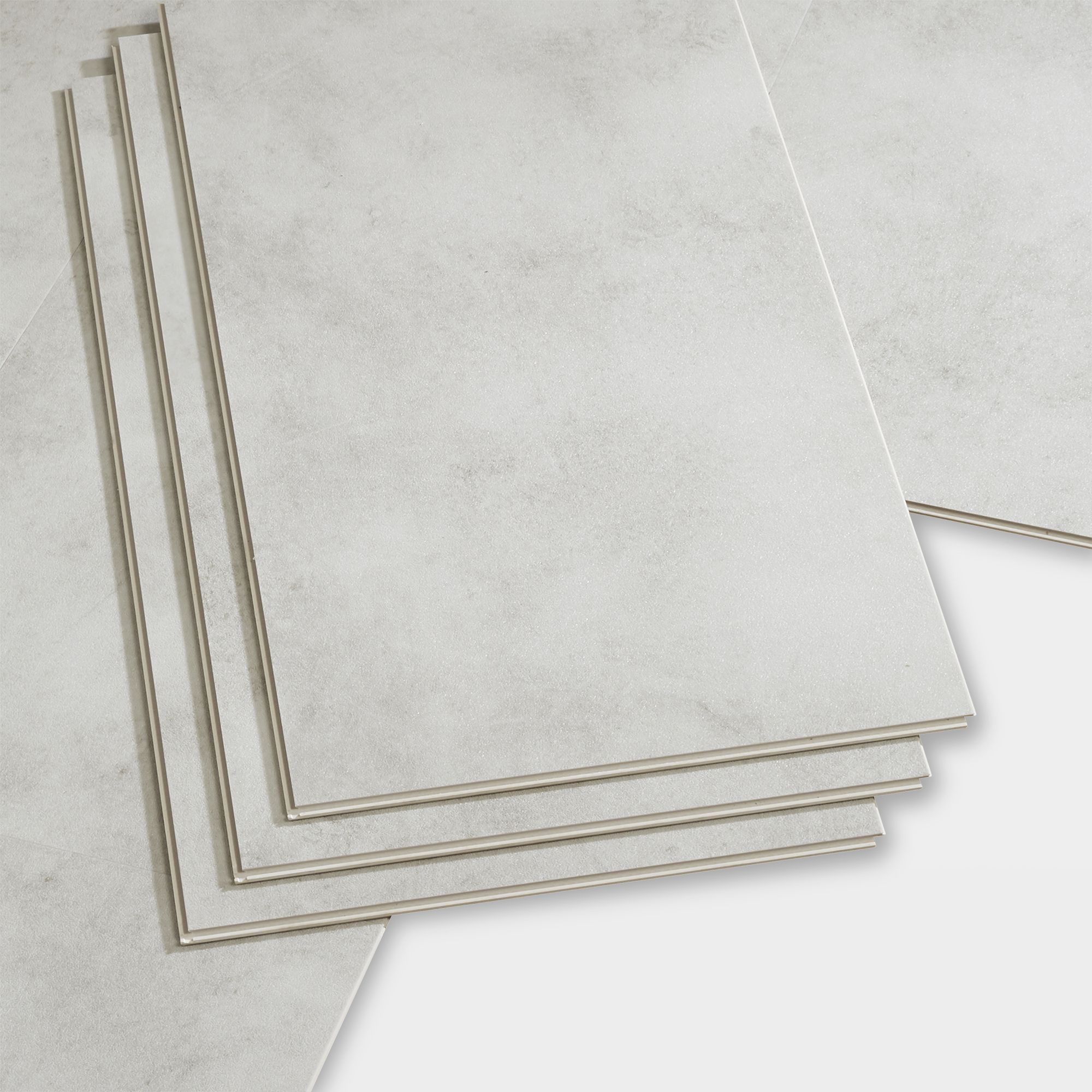 Jazy Light Grey Stone effect Click vinyl Flooring Sample