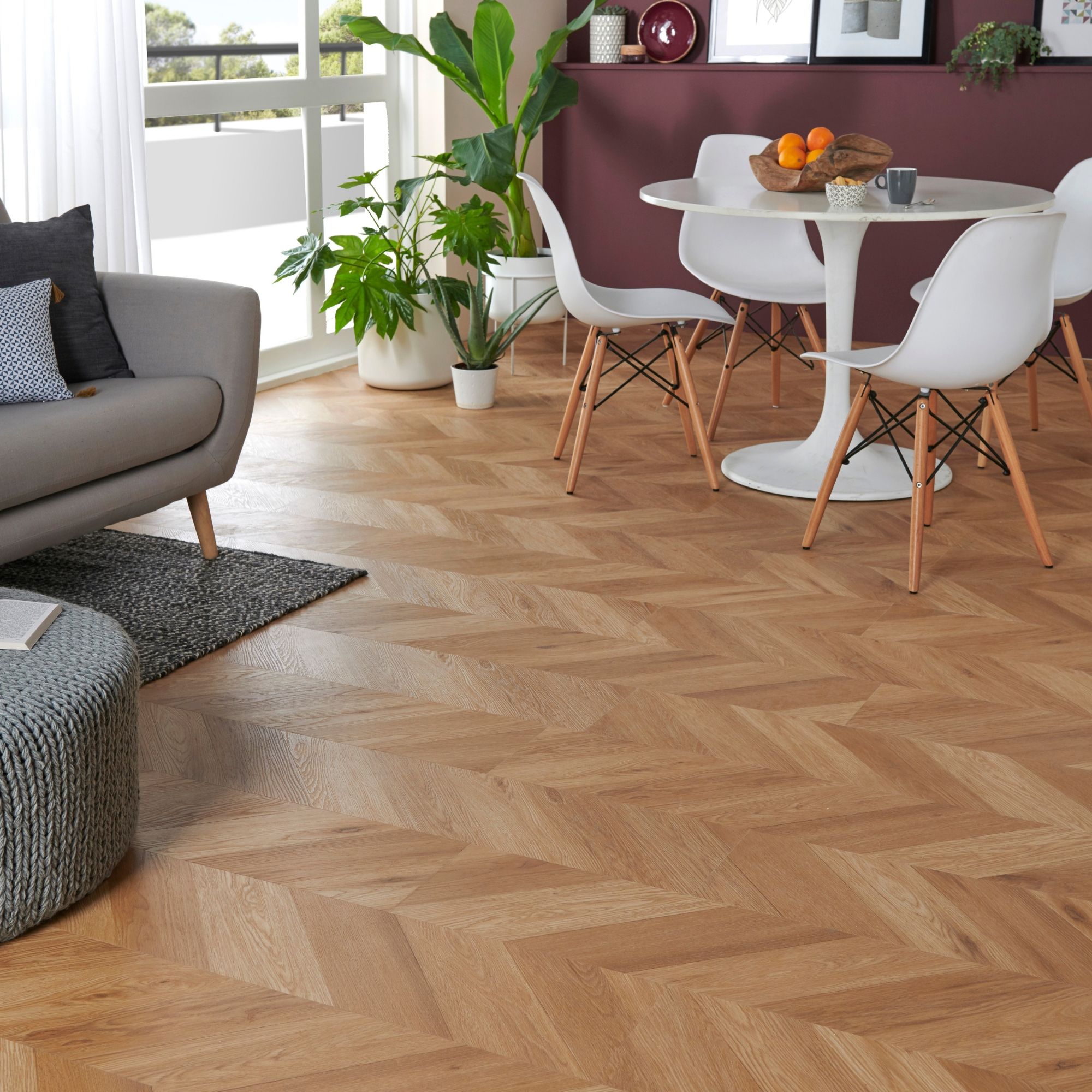 Jazy Wood effect Click vinyl Flooring Sample - 4
