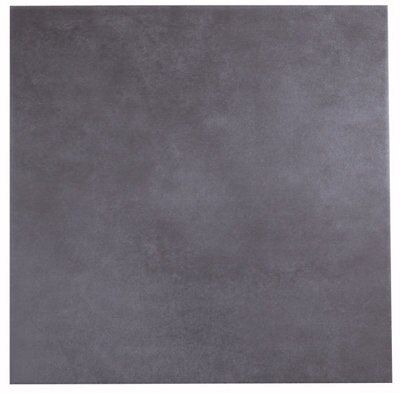 Jazz Anthracite Semi-gloss Ceramic Floor Tile, Pack of 5, (L)500mm (W)500mm