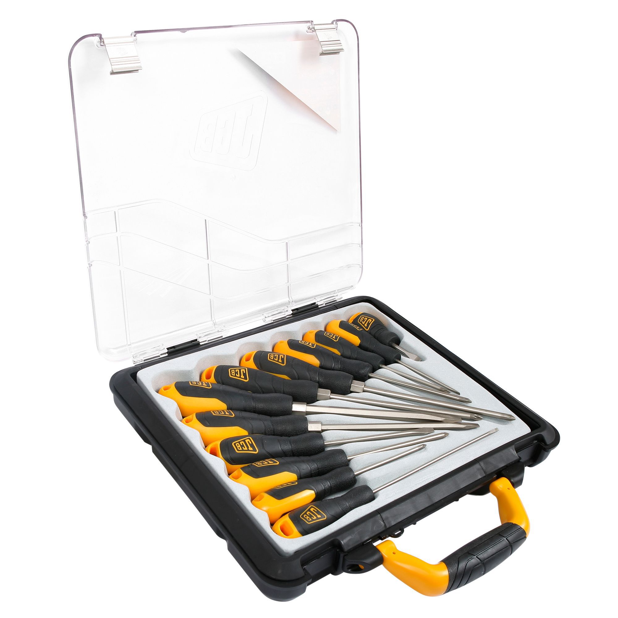 JCB 12 Piece Screwdriver Set Mixed Screwdriver Set | DIY At B&Q