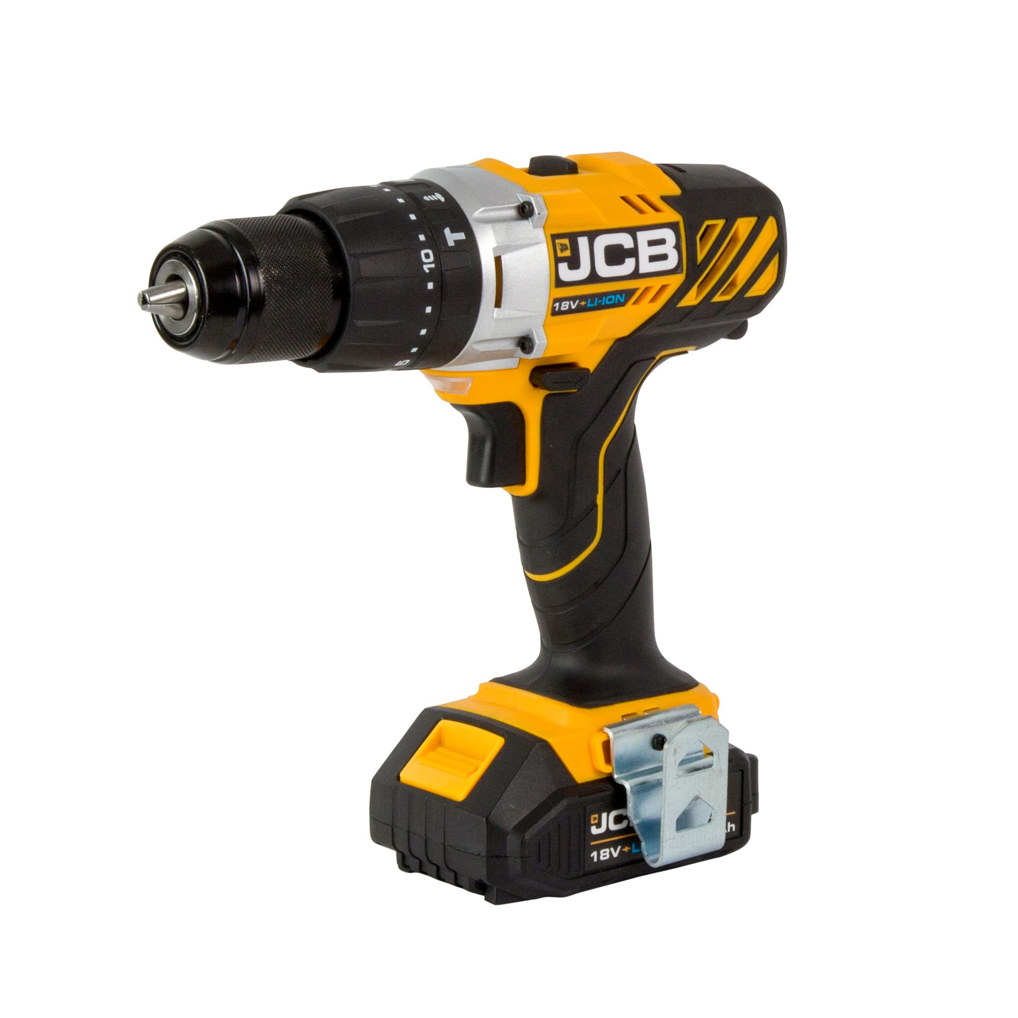 JCB 18V Li-ion Cordless Combi drill (2 x 2Ah) - JCB-18CD-2