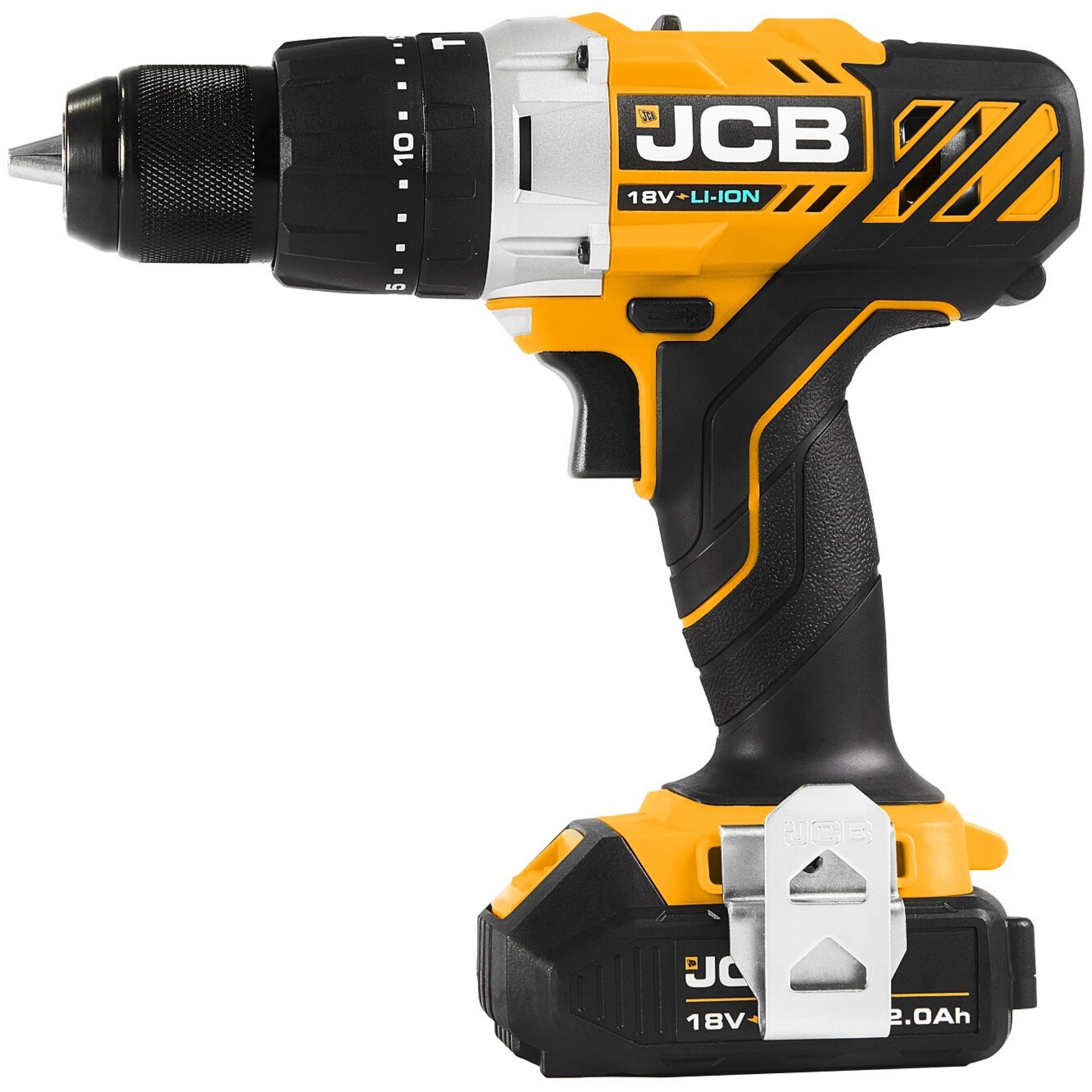 JCB 18V Li-ion Cordless Combi drill (2 x 2Ah) - JCB-18CD-2
