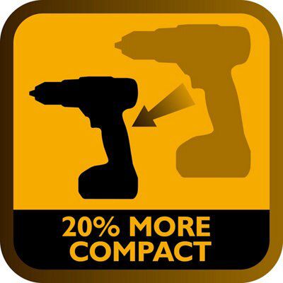 JCB 20V Li-ion Brushed Cordless Combi drill (2 x 1.5Ah) - JCB-CD20LI2.2