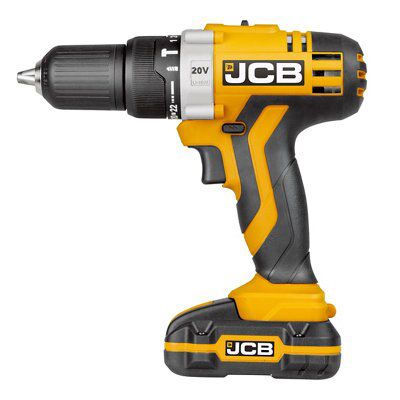 JCB 20V Li-ion Brushed Cordless Combi drill (2 x 1.5Ah) - JCB-CD20LI2.2