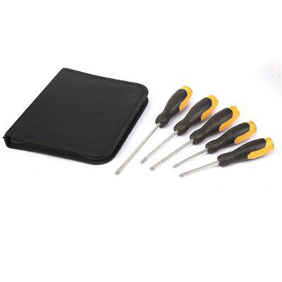JCB 5 piece Mixed Screwdriver set
