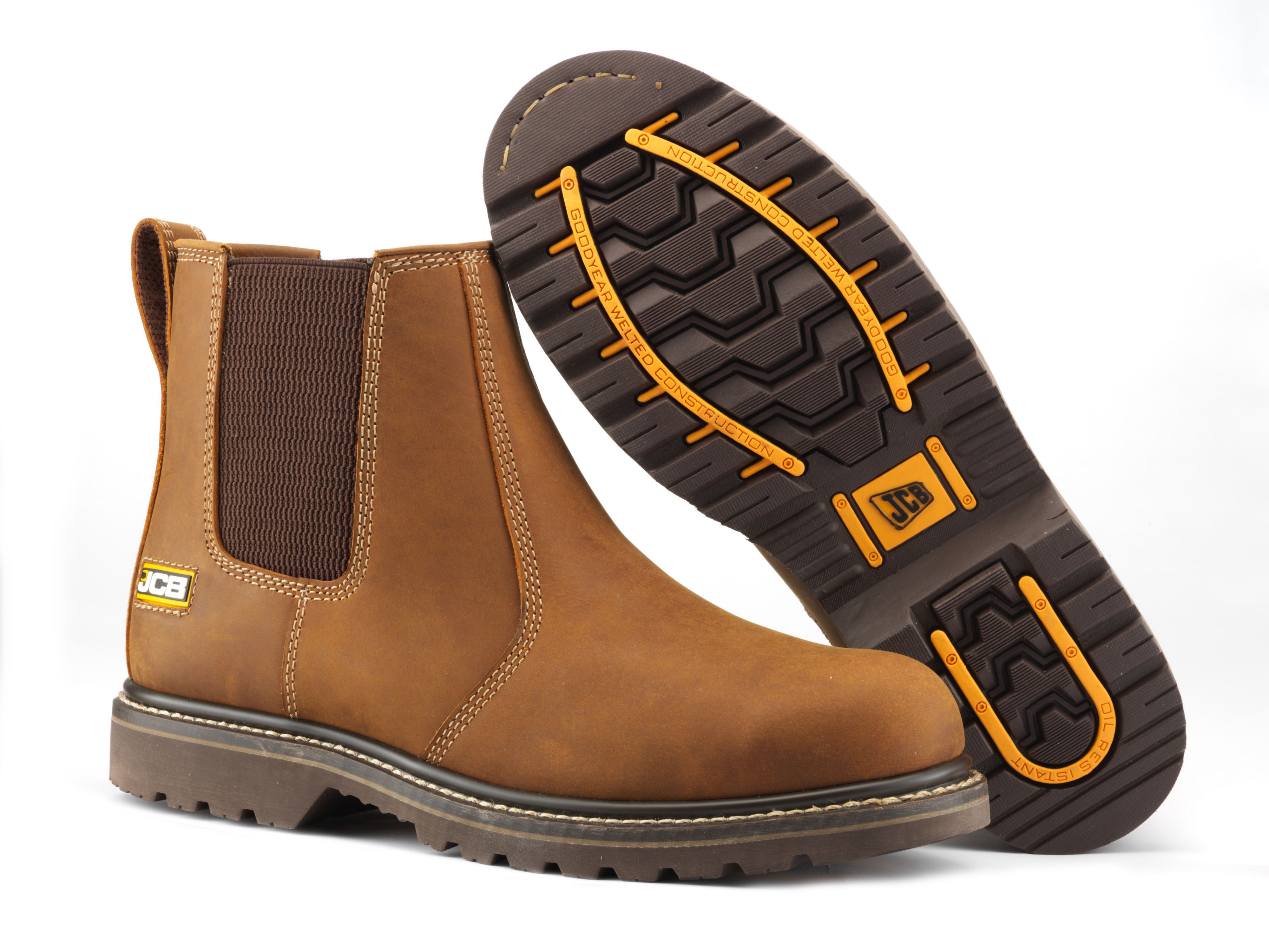 JCB Agmaster Pro Light tan Dealer boots, Size 12