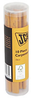 JCB Black & yellow Carpenter Pencil, Pack of 10
