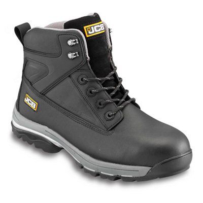 JCB Fast Track Black Safety boots, Size 10 | DIY at B&Q