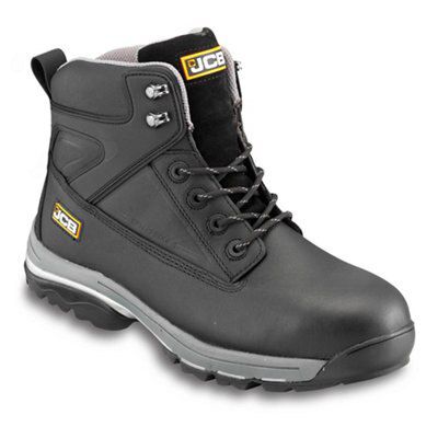 JCB Fast Track Black Safety boots, Size 9 | DIY at B&Q