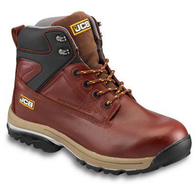 JCB Fast track Brown Safety boots, Size 11