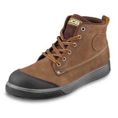 JCB Hiker Tan Safety trainers, Size 8