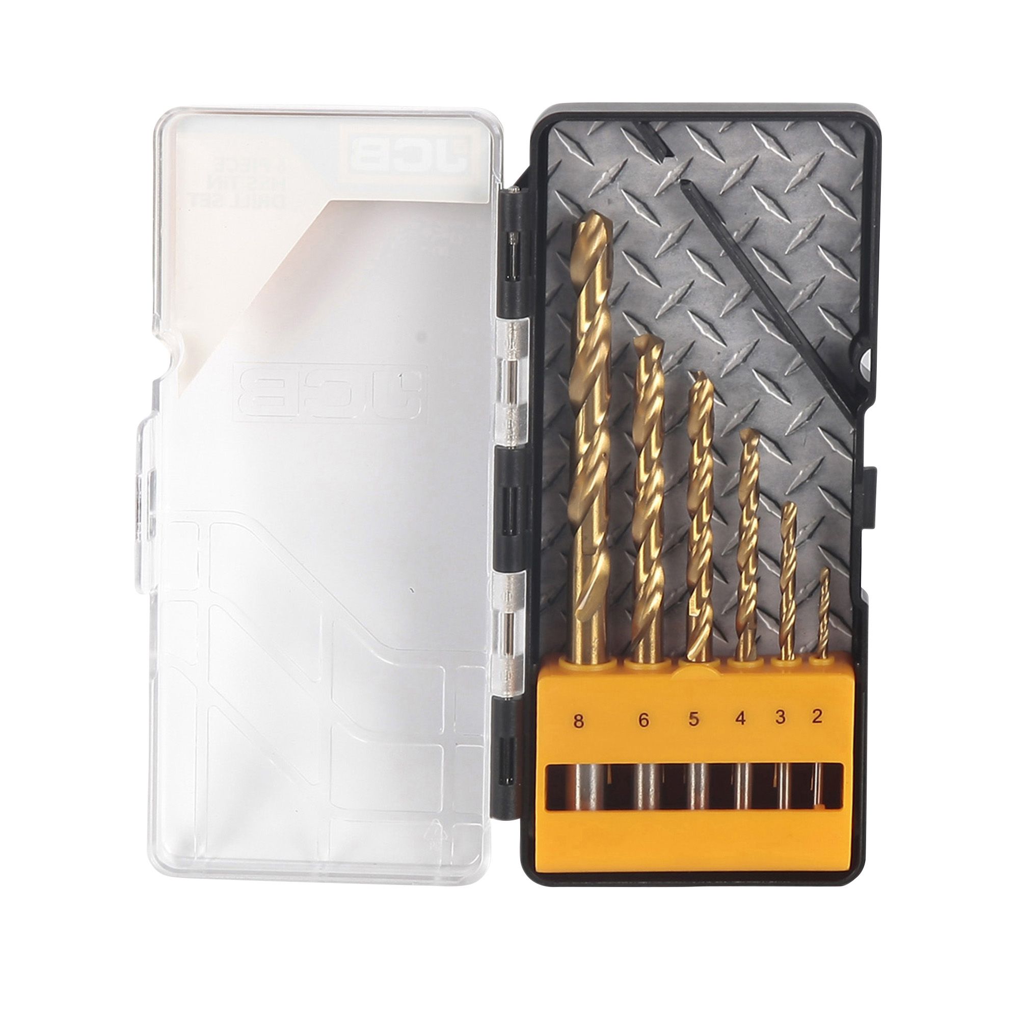 JCB HSS TiN Mixed Drill bit set, 6 Pieces DIY at B&Q