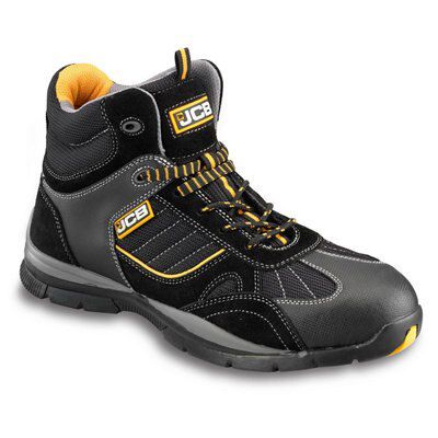JCB Rock Black Safety boots, Size 11