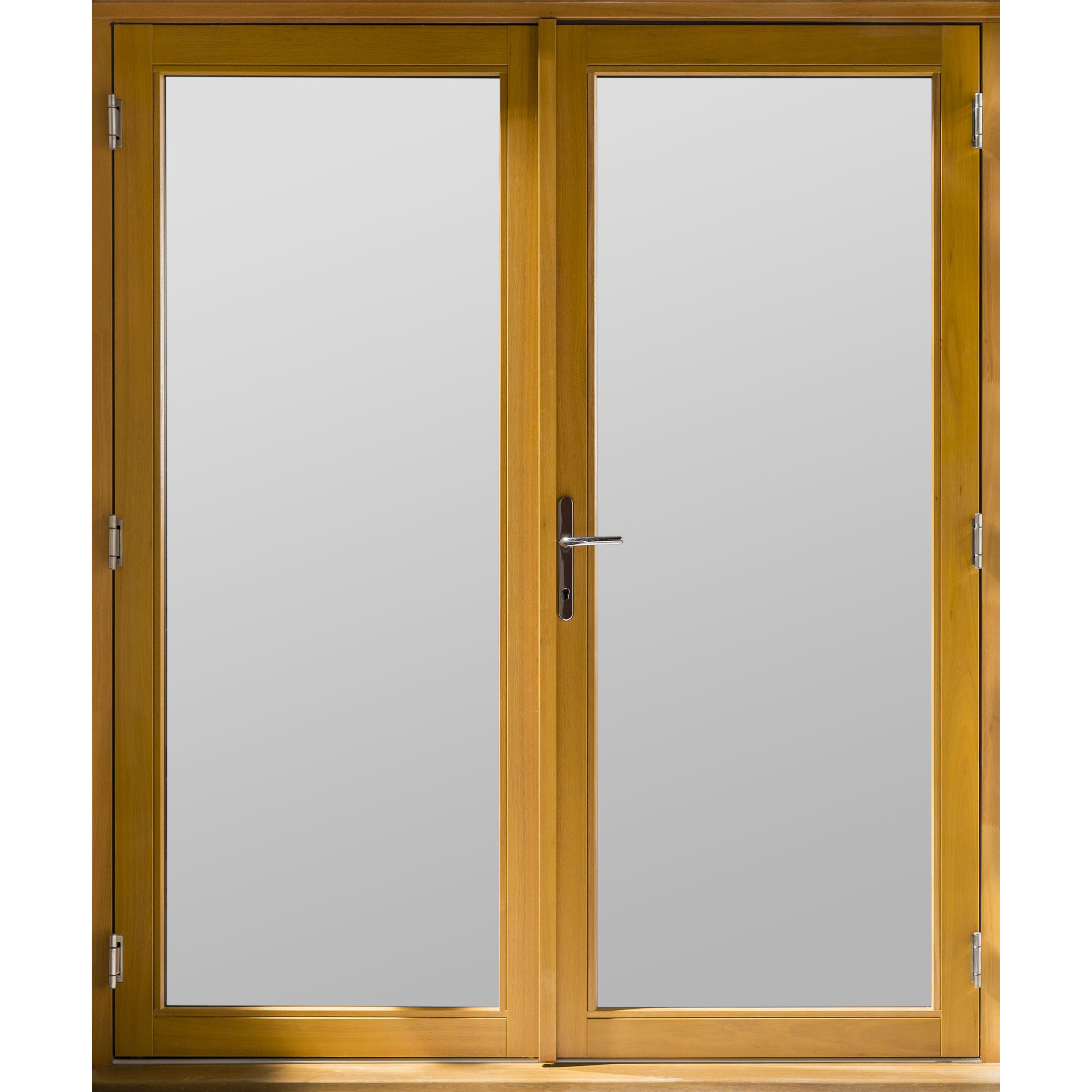 Jeld-Wen 1 Lite Glazed Hardwood External French Door set, (H)2094mm (W)1194mm