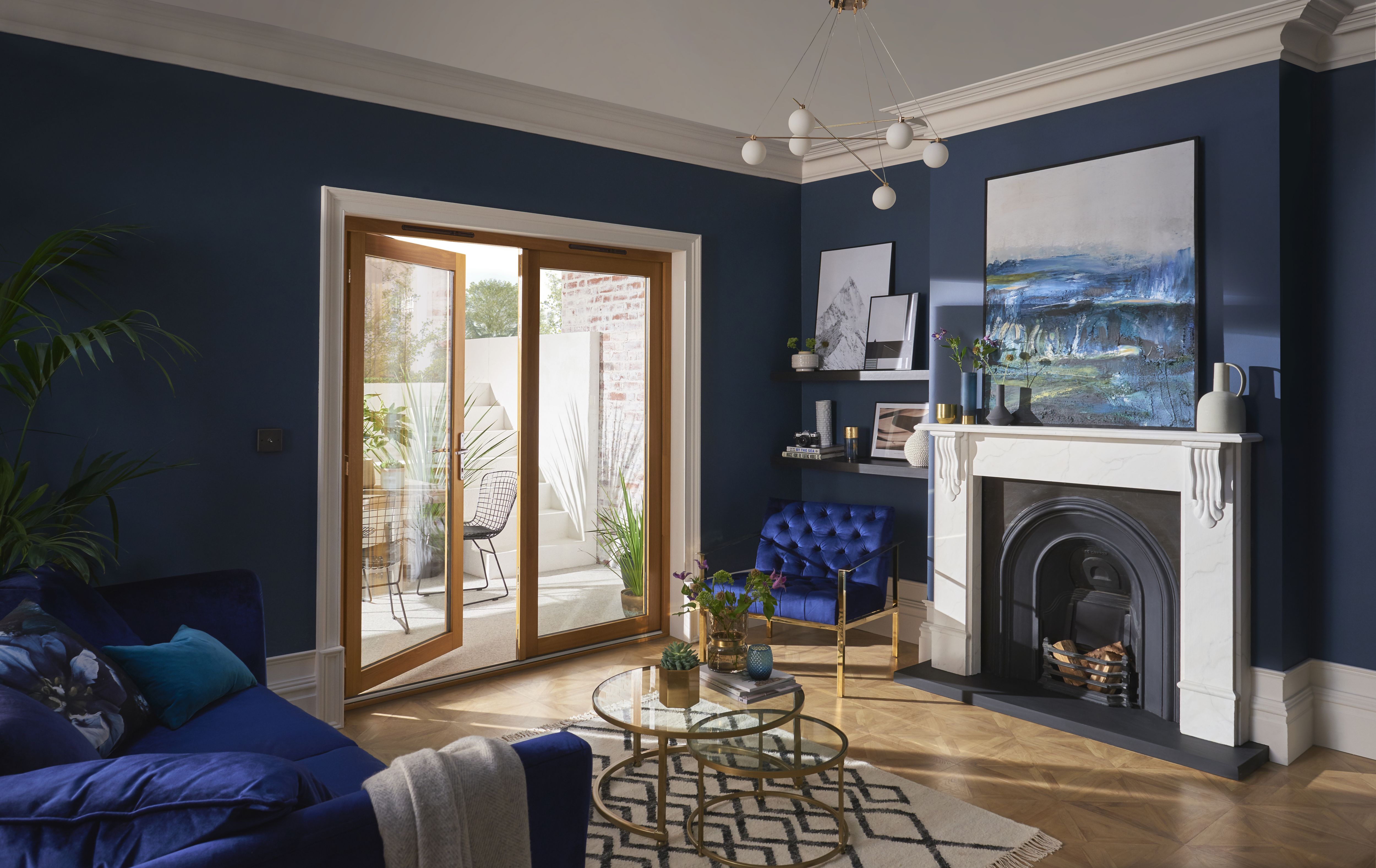 Jeld-Wen 1 Lite Glazed Hardwood External French Door set, (H)2094mm (W)1194mm