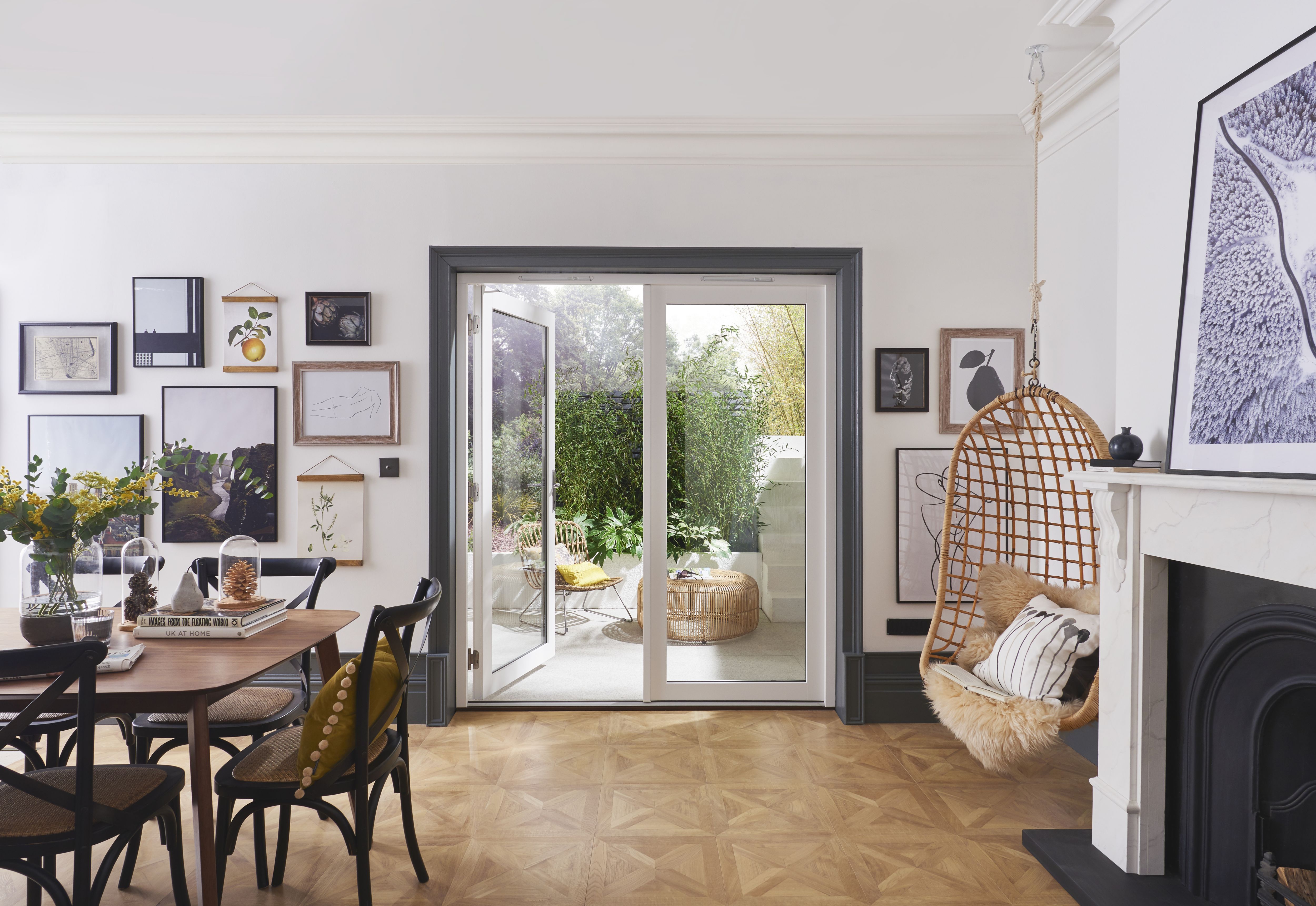 Jeld-Wen 1 Lite Glazed White Hardwood External French Door set, (H)2094mm (W)1494mm