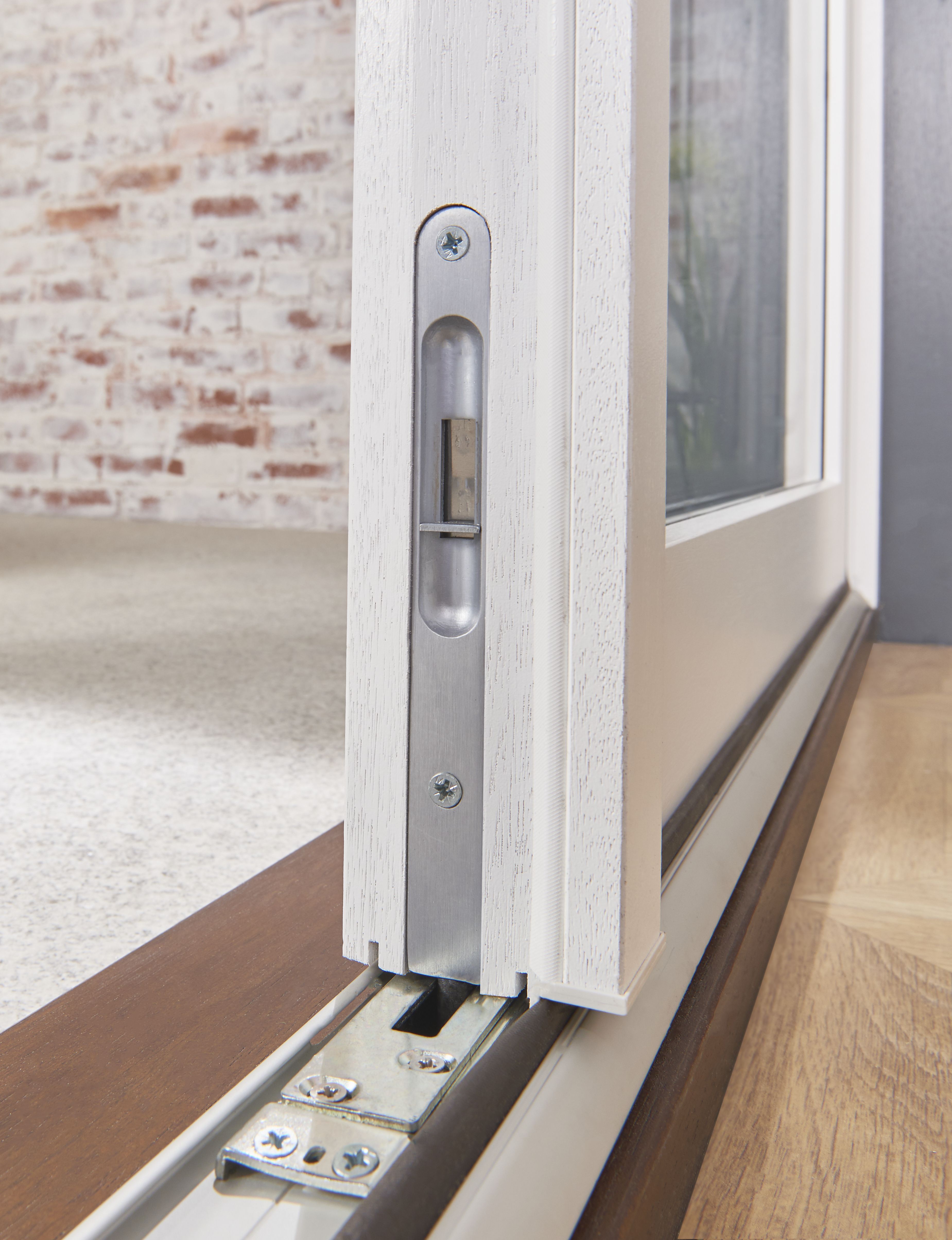 Jeld-Wen 1 Lite Glazed White Hardwood External French Door set, (H)2094mm (W)1494mm
