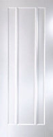 Jeld-Wen 3 panel Patterned Unglazed White Internal Door, (H)1981mm (W)686mm (T)35mm