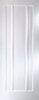 Jeld-Wen 3 panel Patterned Unglazed White Internal Door, (H)1981mm (W)838mm (T)35mm