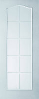 Jeld-Wen Arched 10 Lite Glazed White Internal Door, (H)1981mm (W)686mm (T)35mm