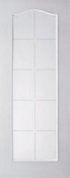 Jeld-Wen Arched 10 Lite Patterned Glazed Traditional White Internal Door, (H)2040mm (W)726mm (T)40mm