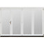 Jeld-Wen Bedgebury Clear Glazed White Hardwood Reversible External Folding Patio door, (H)2094mm (W)2994mm